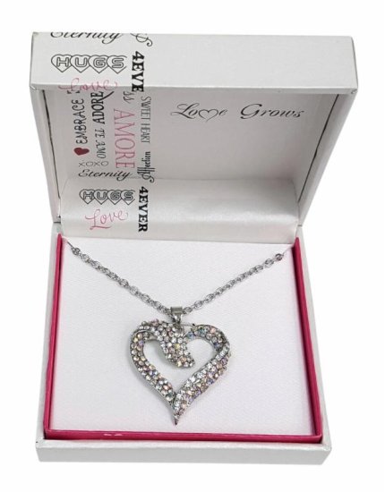 Heart CZ Pendant Necklace