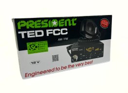 President Ted FCC Compact CB Radio with AM / FM Mode President Ted FCC Compact CB Radio with AM / FM Mode