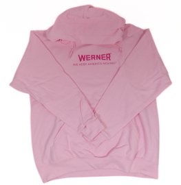 Women's Pink Hooded Sweatshirt