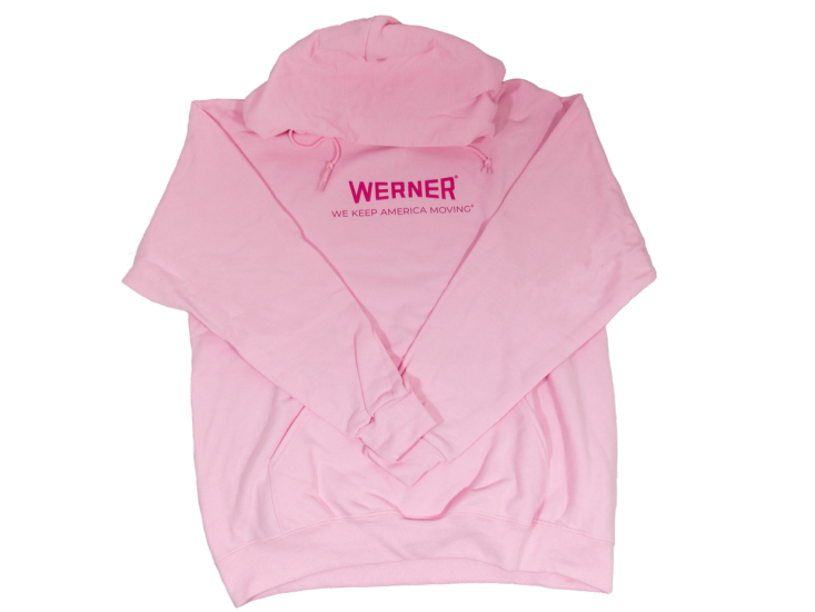 Women\'s Pink Hooded Sweatshirt