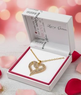 Heart CZ Pendant Necklace