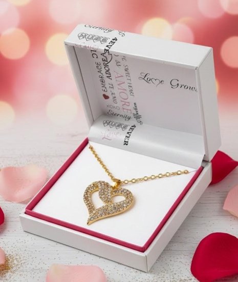 Heart CZ Pendant Necklace
