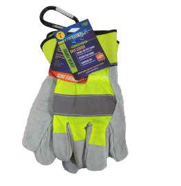 Viswerx Hi-Visibility Split Leather Gloves