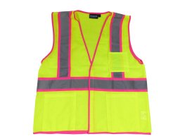 Safety Vest with Pink Accents