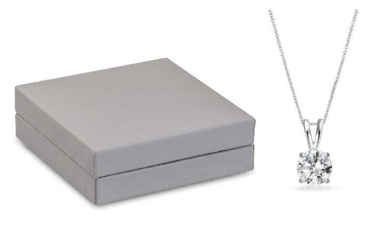 Solitaire CZ Necklace