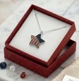 Star Red White and Blue Necklace