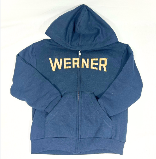 Kids\' Full Zip Navy Hoodie